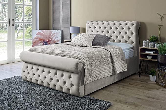 Madrid Swan Sleigh Bed