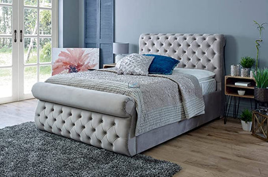 Madrid Swan Sleigh Bed