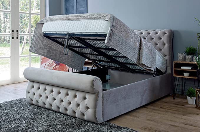 Madrid Swan Sleigh Bed