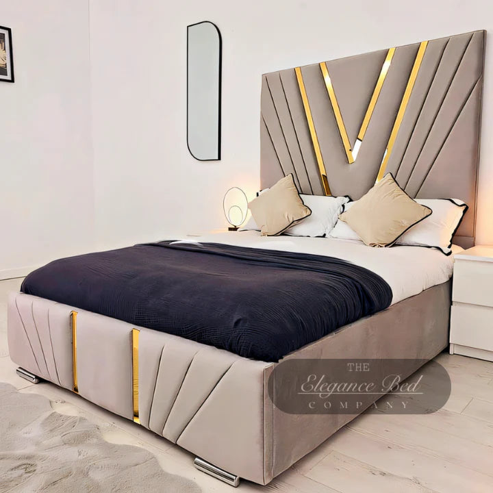 Luxury Gold Strip Beds
