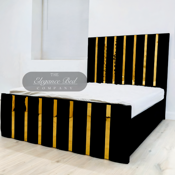 Gold Strip Lennon Upholstered Premium