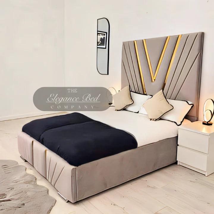 Gold Strip Alma Upholstered Premium