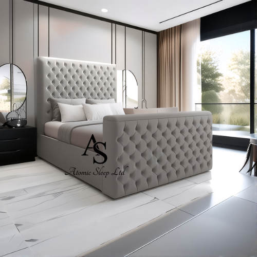 York Upholstered Designer TV Bed